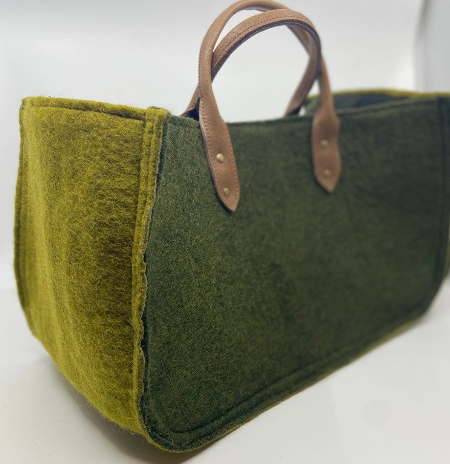 Two-Tone Grab & Go Felt Tote