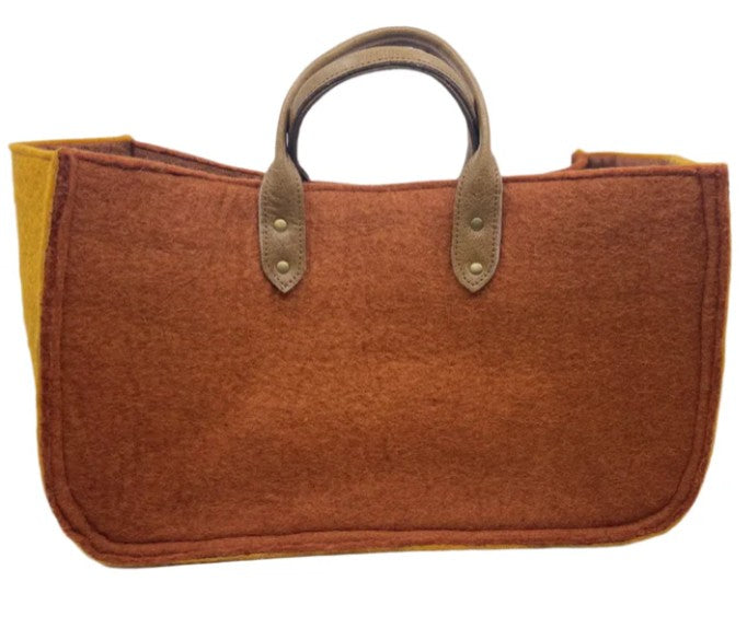Two-Tone Grab & Go Felt Tote