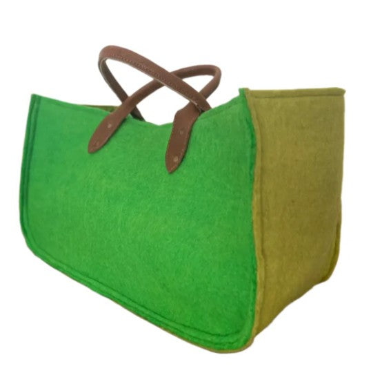 Two-Tone Grab & Go Felt Tote