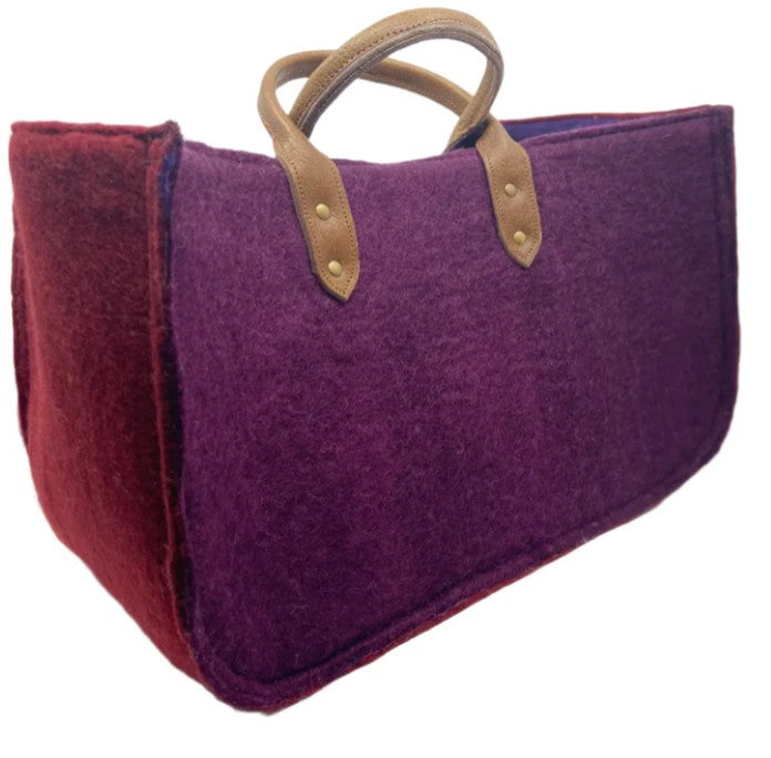 Two-Tone Grab & Go Felt Tote