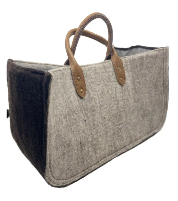 Two-Tone Grab & Go Felt Tote