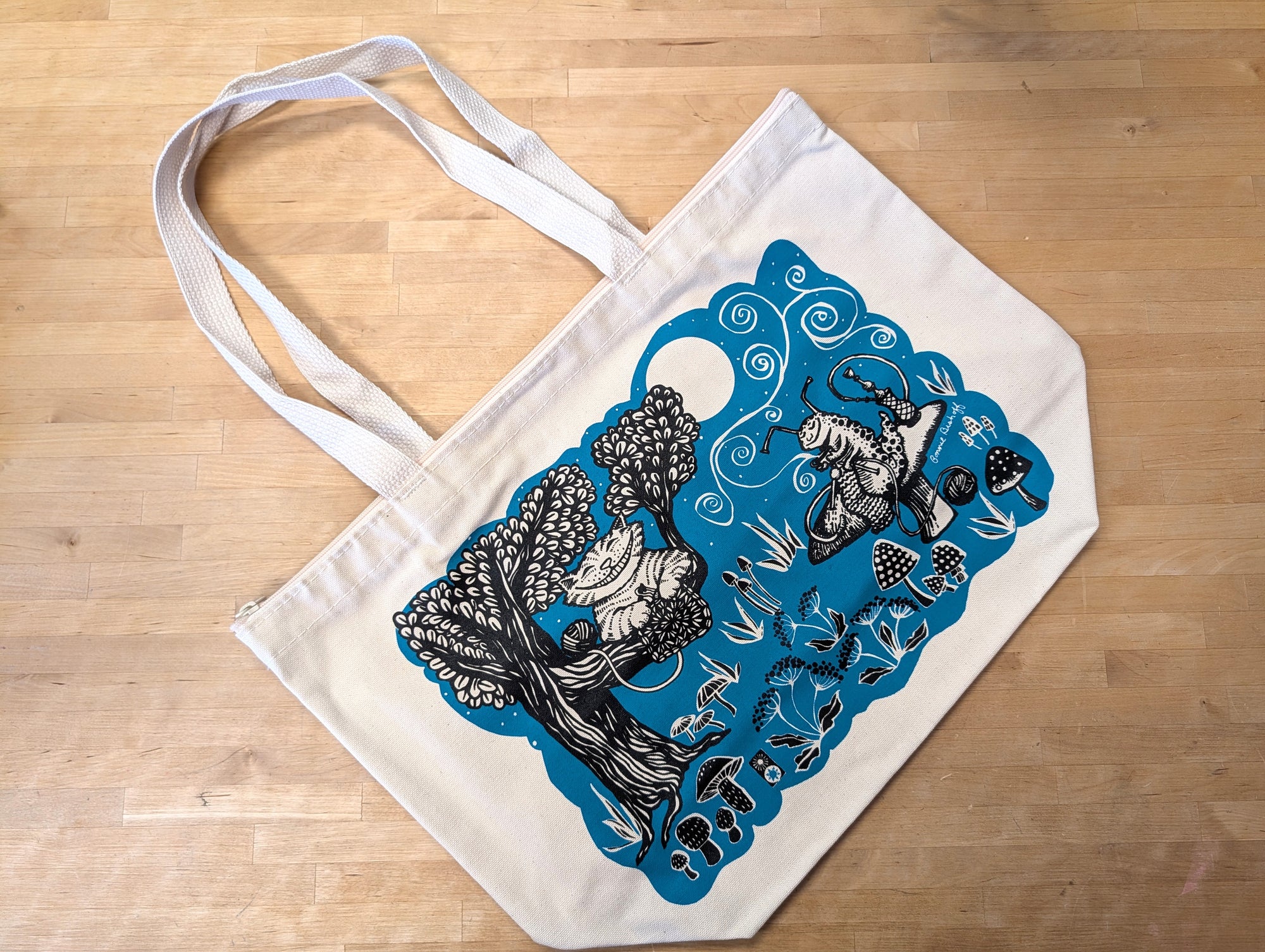 Large Zipper Totes