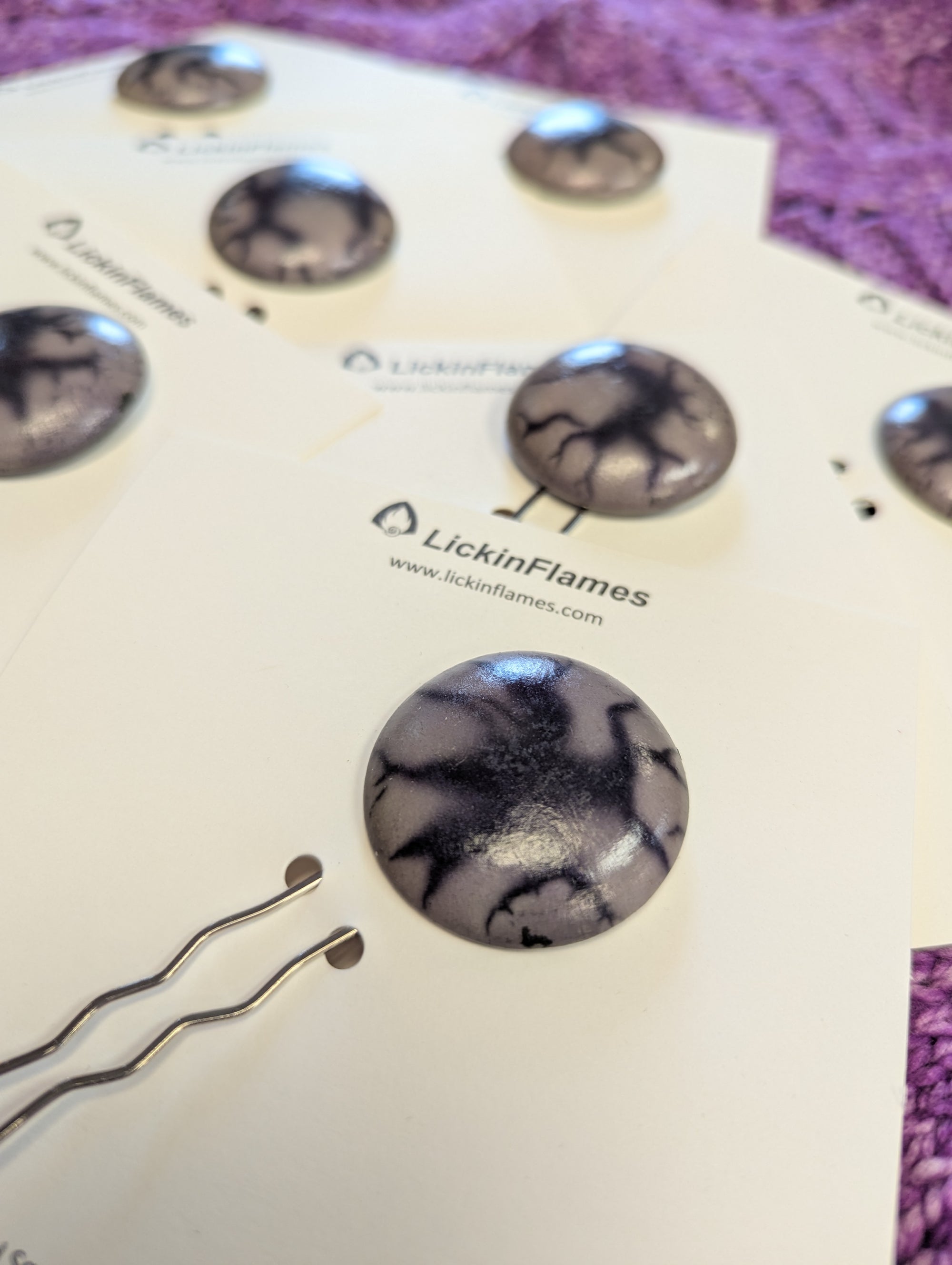 Lickin' Flames 40th Anniversary Shawl Buttons